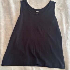 Lands' End Women's Black Tank Top